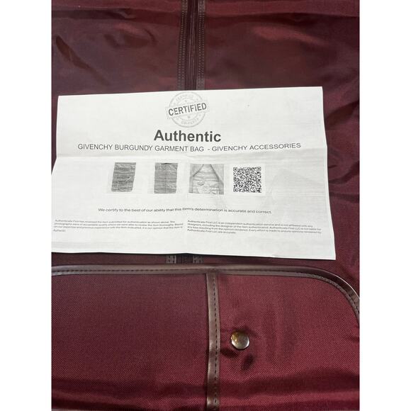 Givenchy Burgundy Travel Bag - Picture 3 of 12